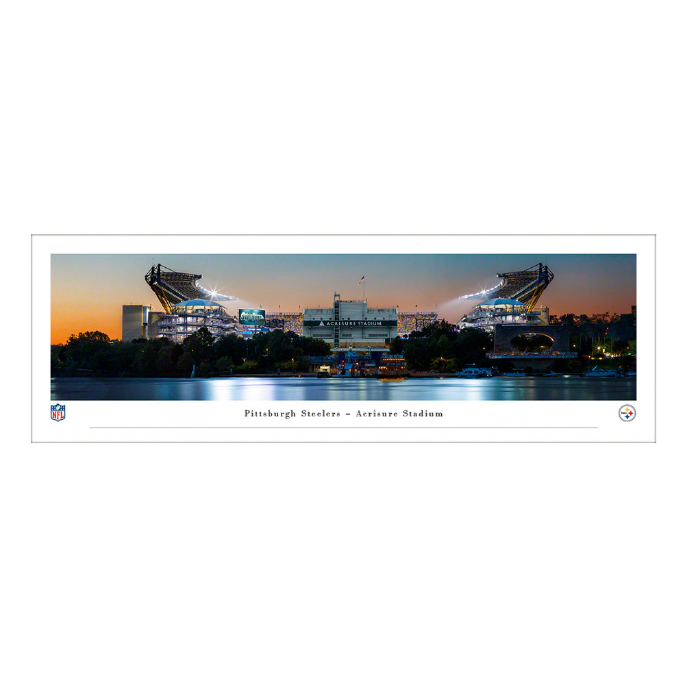 Pittsburgh Steelers - Acrisure Stadium by James Blakeway - Photograph Blakeway Worldwide Panoramas, Inc Format: Unframed, Size: 13.5' H x 40' W x 0.1'