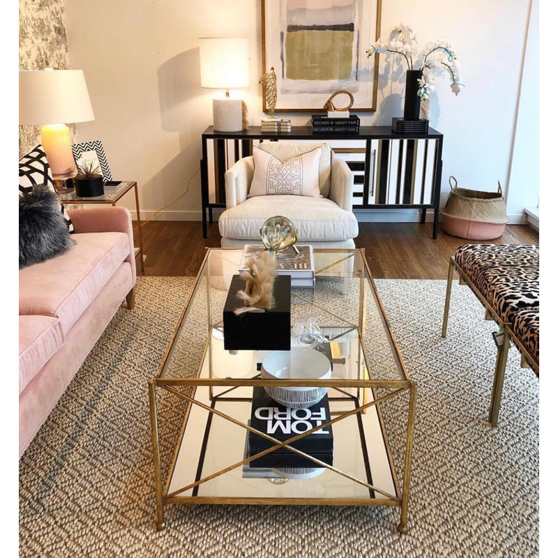 Iris Coffee Table, Gold