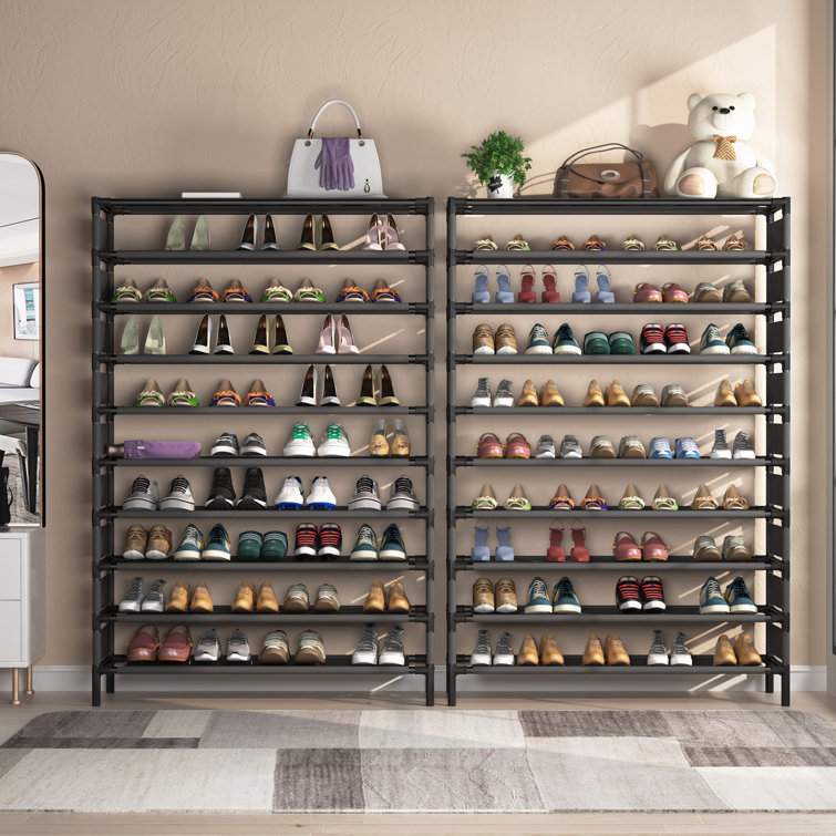 50 Pair Shoe Storage Cabinet Rebrilliant Finish: Black