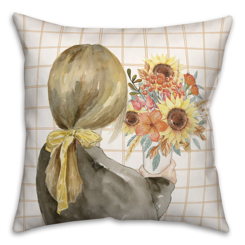 Plaid Reversible Throw Pillow