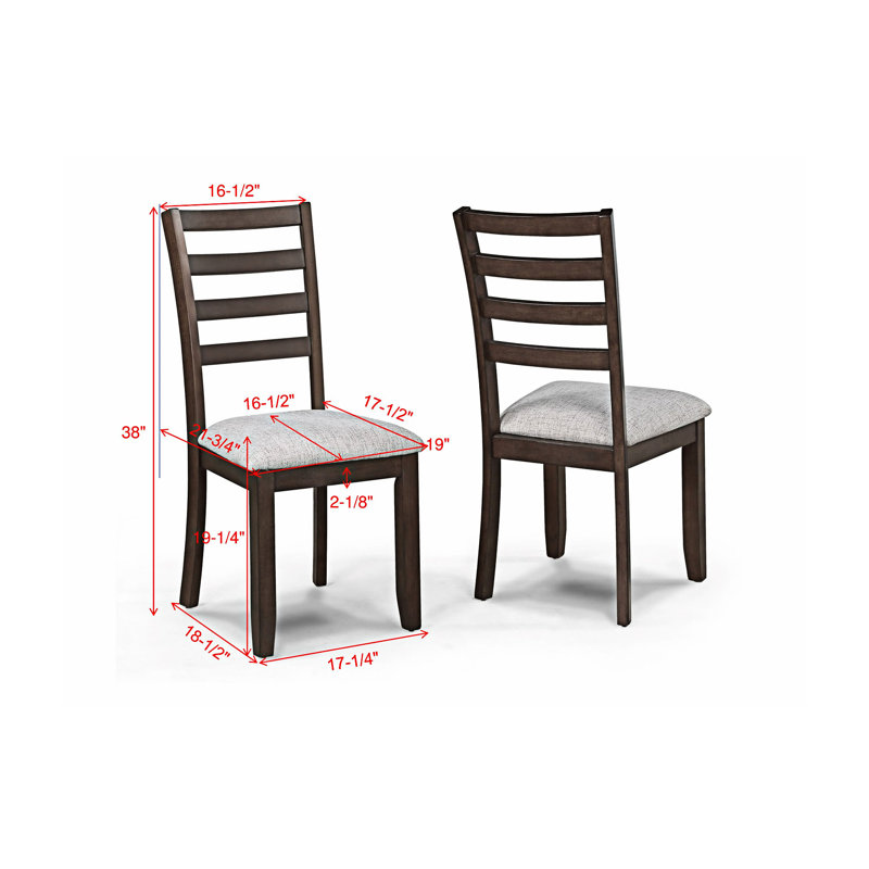 Chaise de salle à manger rembourrée (ensemble de 2)