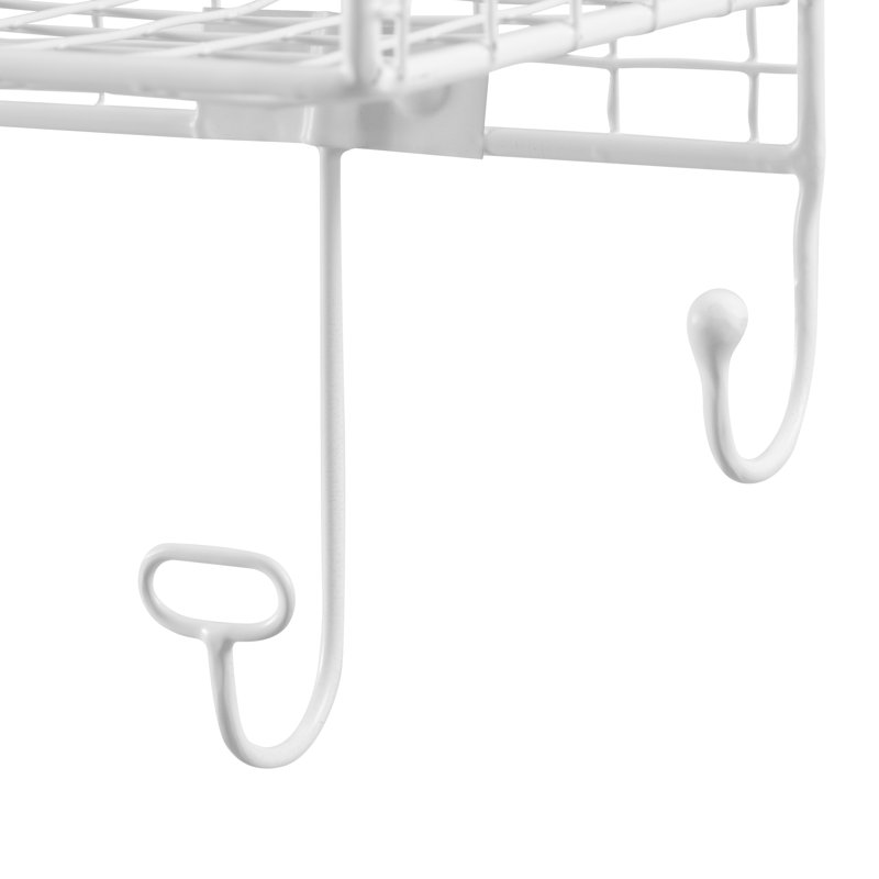 Outen Wall Wall Mounted Coat Rack, White