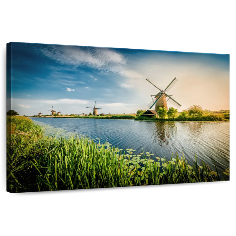 Alvord Rotterdam Windmills, 8" H x 12" W