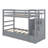 Twin Over Twin Bunk Bed With Trundle-1862425544