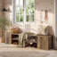 Banc de rangement pour chaussures 63 "avec tablettes ouvertes et armoire