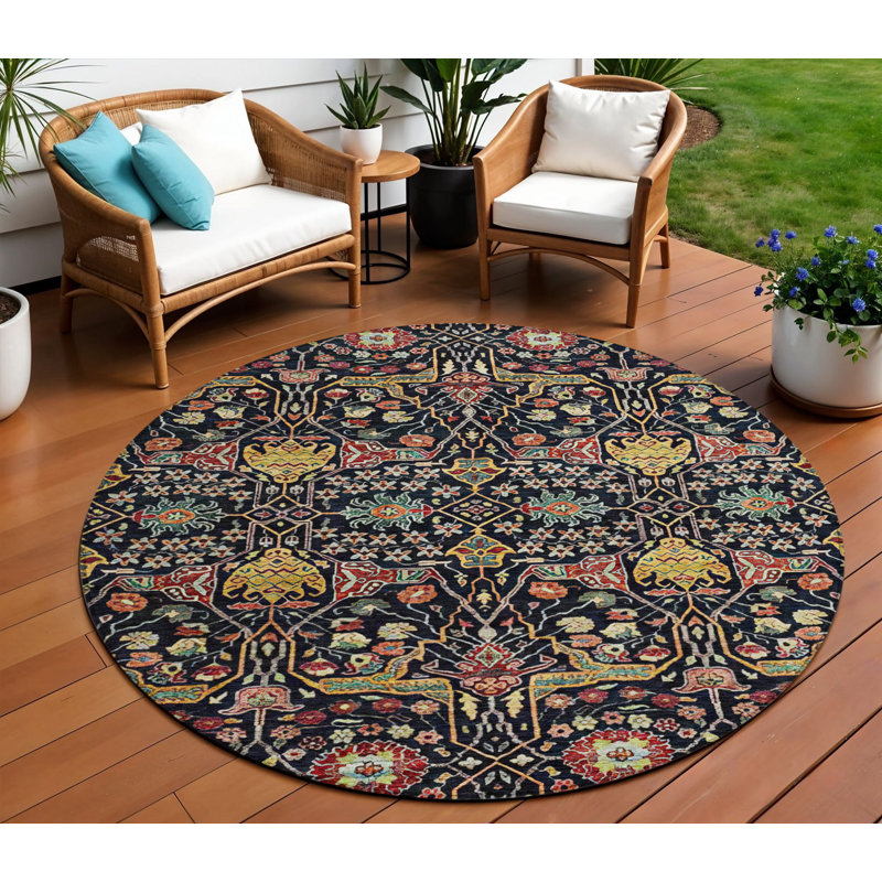Tapis d'intérieur rond 8 pi
