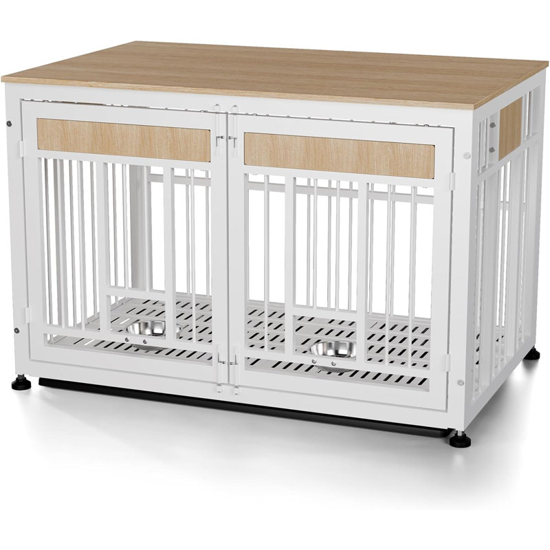 Caisse pour chien 48 po, H 32,3 po x l 47,6 po x P 31,3 po, Blanc