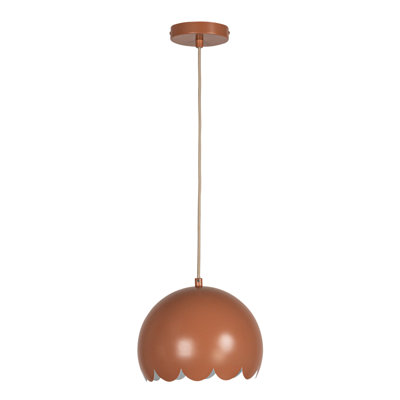 Luminaire suspendu festonné en métal
