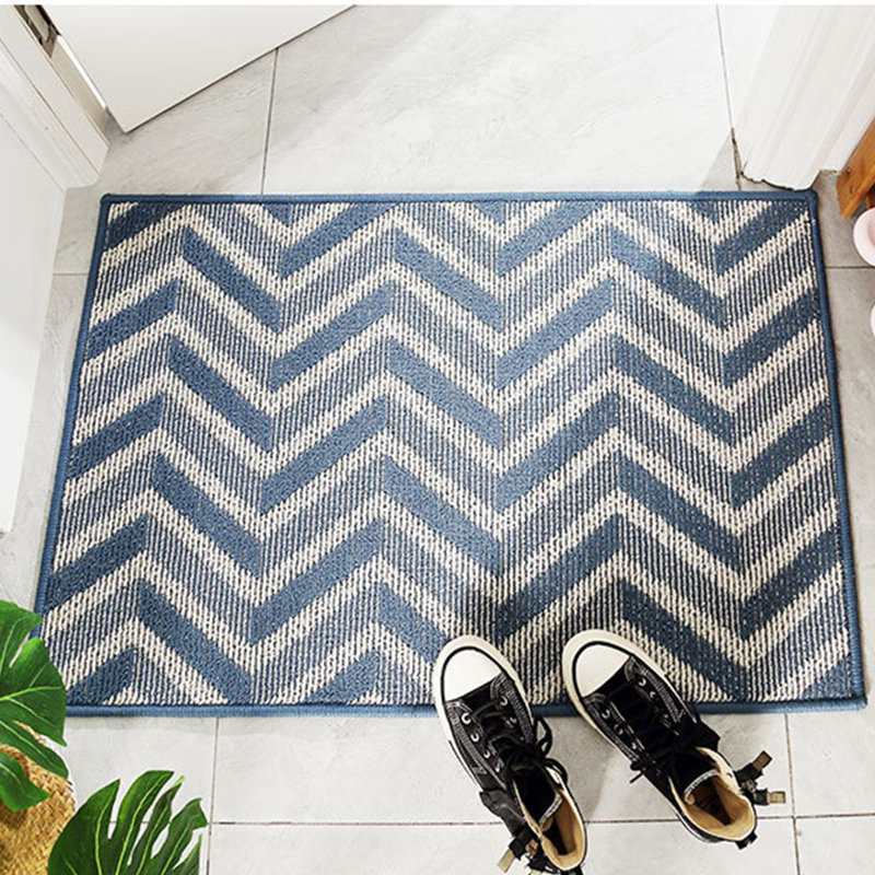 Beniamina Non Slip Indoor Doormat, Navy, Rectangle 61cm W x 88.9cm L