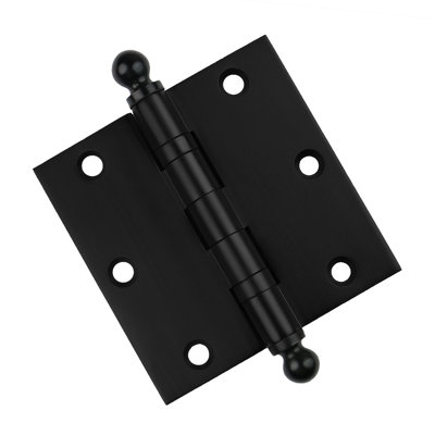 3.5" H x 3.5" W Solid Brass Ball Bearing Single Butt Door Hinge