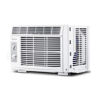Midea 5,000 BTU EasyCool Small Window Air Conditioner - Cool up to 150 Sq. Ft. with Easy-to-Use Mechanical Controls and Reusable Filter, Perfect for Small Bedroom, Living Room, Home Office