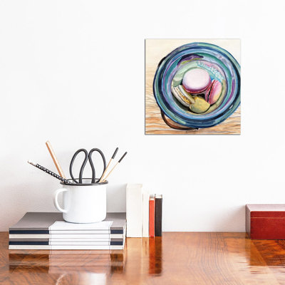 Macaron Ball Jar by Jennifer Redstreake - Wrapped Canvas Painting