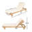 Alfred Outdoor Acacia Wood Chaise Lounge Chair With Adjustable Backrest And Cushion-112676975
