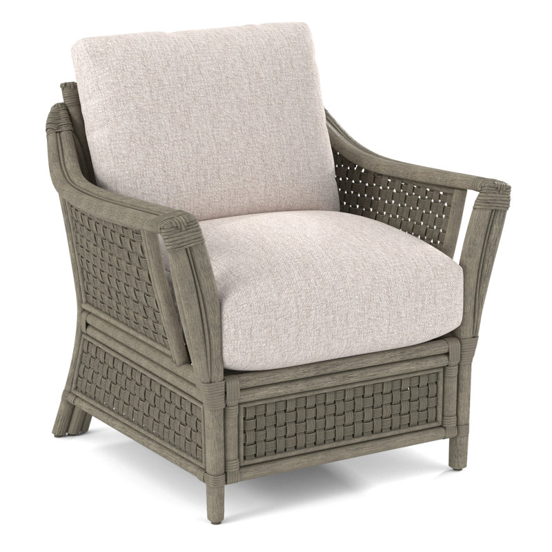 Boca Armchair, Cobalt Blue Stripe; 0204-64, Stone Hearth