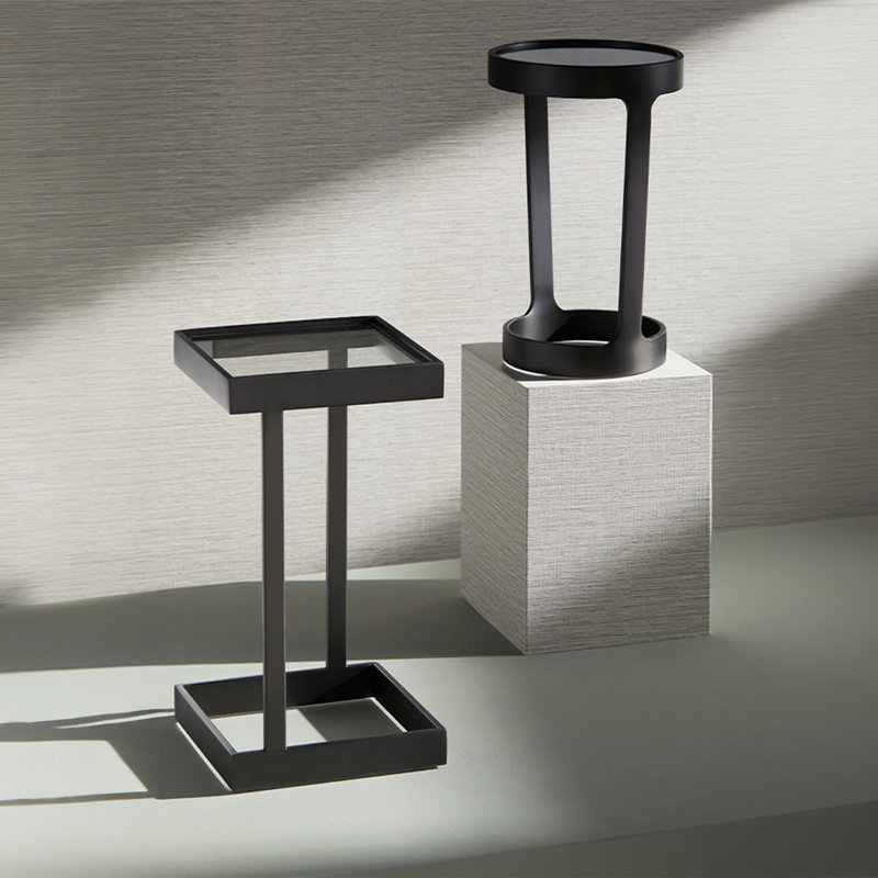 Dax Square Pull Up Table, Dark Bronze