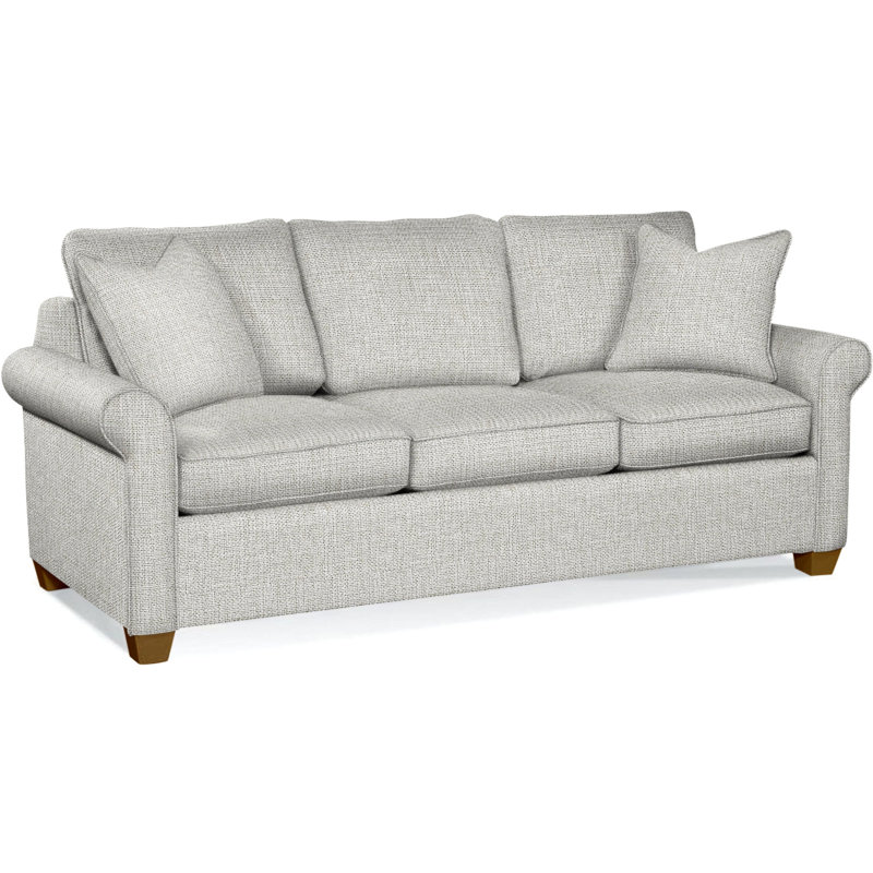 Park Lane Sofa, Havana Finish, Ivory Crypton Performance; 0886-91
