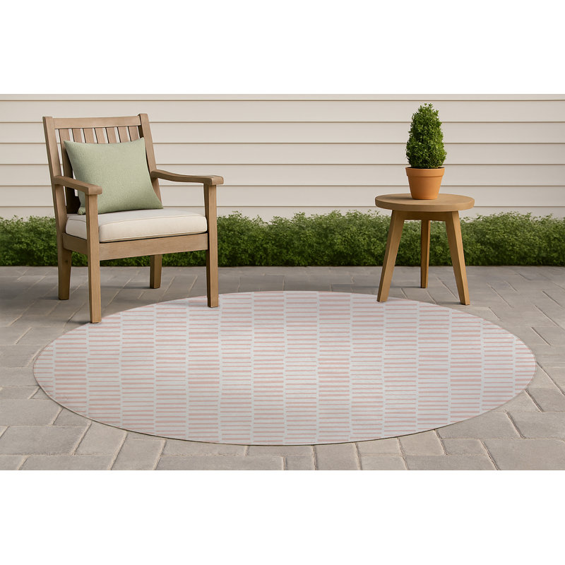 Tapis d'extérieur antidérapant Flat Attack, Rond 5 pi