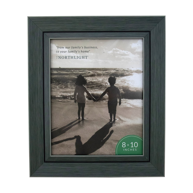 Classical RectangularPhoto Picture Frame - Gray and Black, 8" x 10"