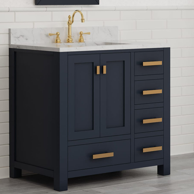 Steve 36'' W Single Vanity, Monarch Blue