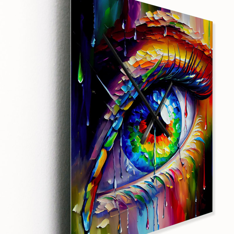 Jalia - Horloge murale moderne surdimensionnée, H 32 po x l 24 po x P 1 po