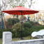 Grand parasol d'extérieur double face 14,8 pi avec manivelle (orange) (sans base)-265647955