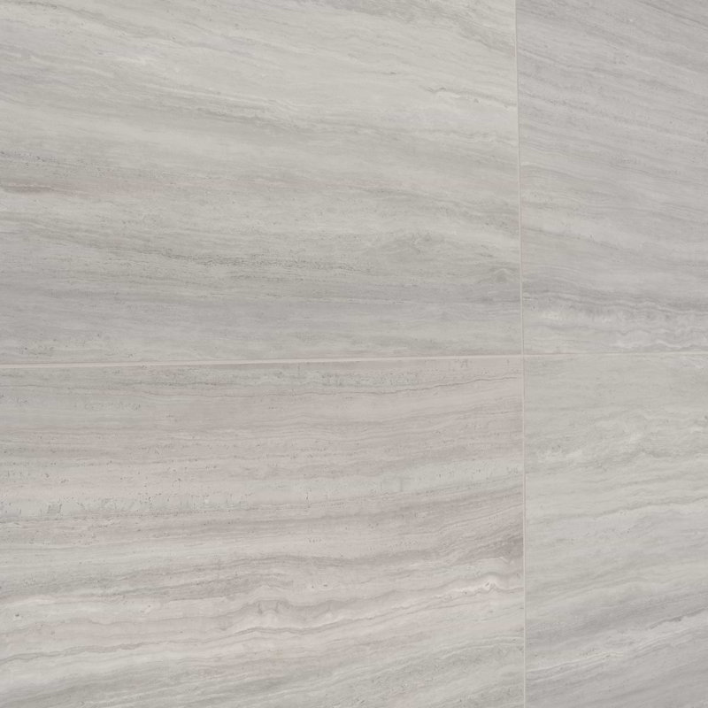 Nashville White 24X48 Matte Porcelain Tile, Gray Matte