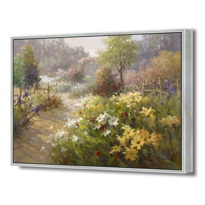 Golden Hour Garden Path Print