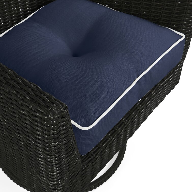 Wendin Indoor/Outdoor Seat Cushion Charlton Home Fabric: Linen