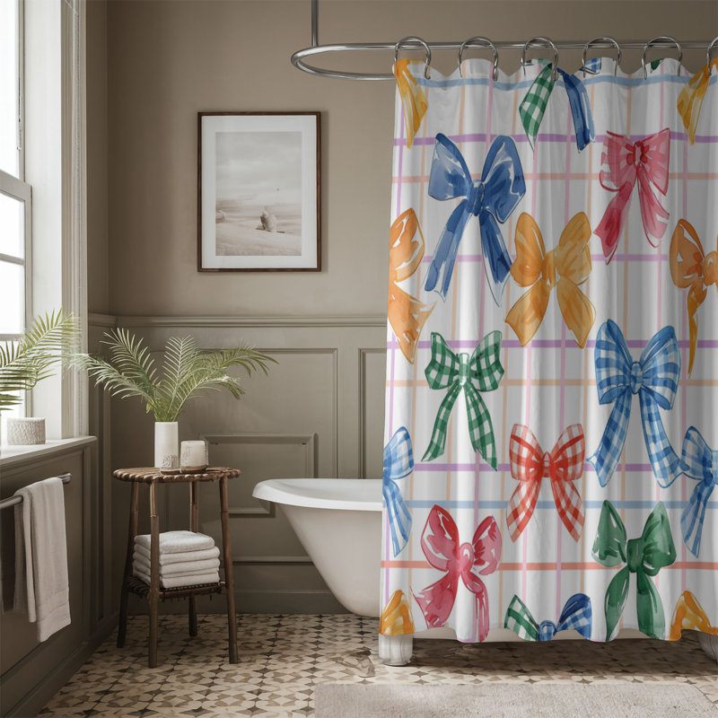 Rideau de douche Rainbow Bow - Premium 80, H 74 po x l 71 po