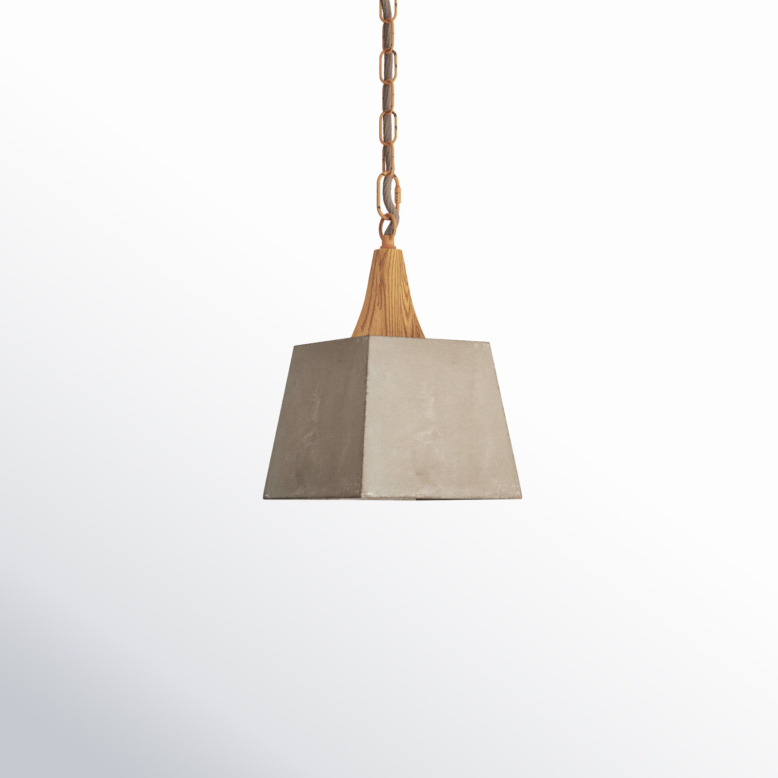 Tillman Single Light Concrete Plug-in Pendant