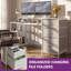 Metal Base Computer Desk with Power Outlet-649229858