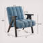 Chaise d'appoint moderne Tysha avec structure en bois espresso-106839917