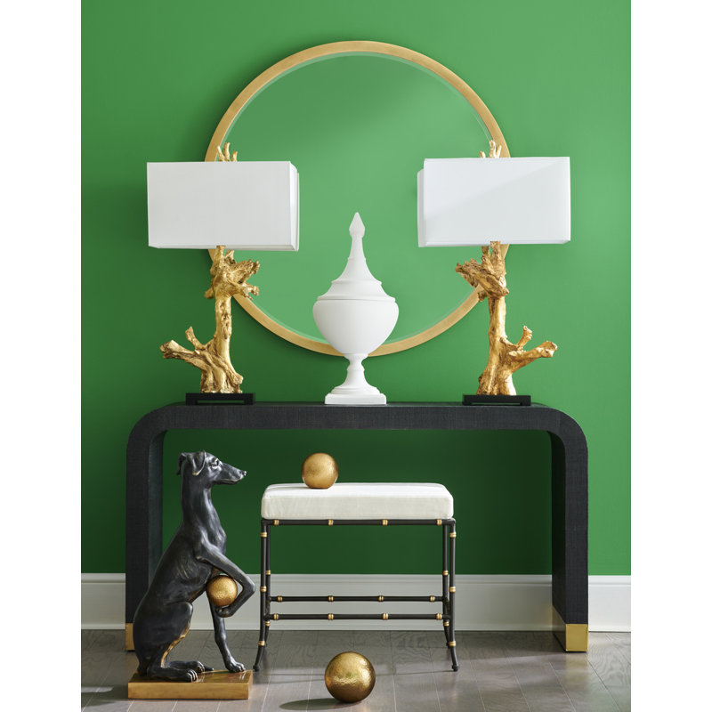 The Sensual Side Of Sleek 60'' W Console Table, Black