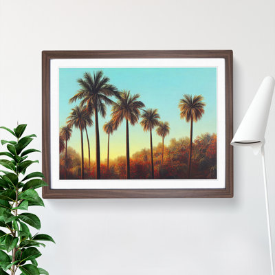 Inspiring Palm Trees - Single Picture Frame Print