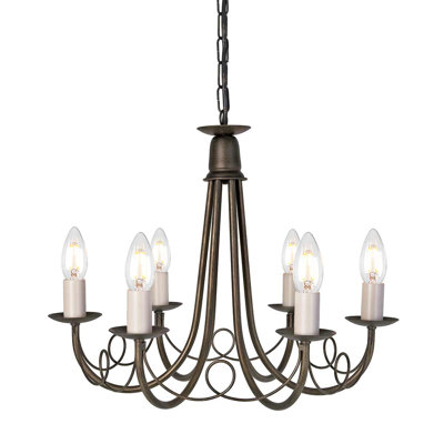 Cline 6 - Light Candle Style Chandelier