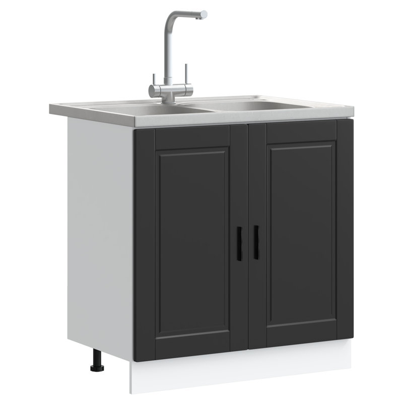 Porto Sink Base Cabinet Porto, Black