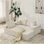 Canapé modulaire Cloud, canapé désossé, sans assemblage, 3 places avec repose-pieds et 2 coussins, parfait pour le salon et la chambre à coucher-884967131-884967130