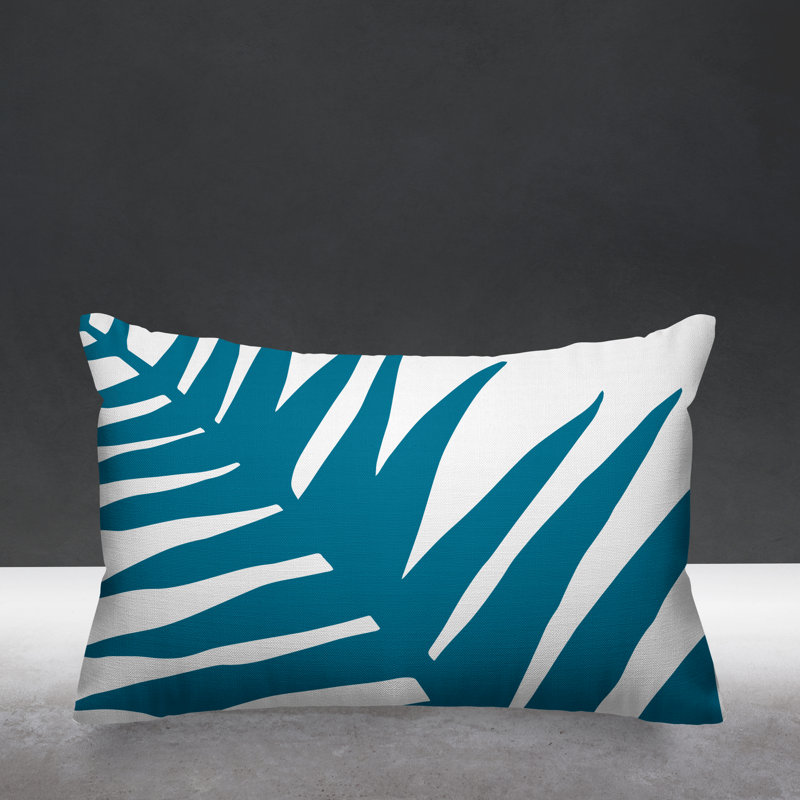Housse et insert de coussin rectangulaire Fielding, Turquoise