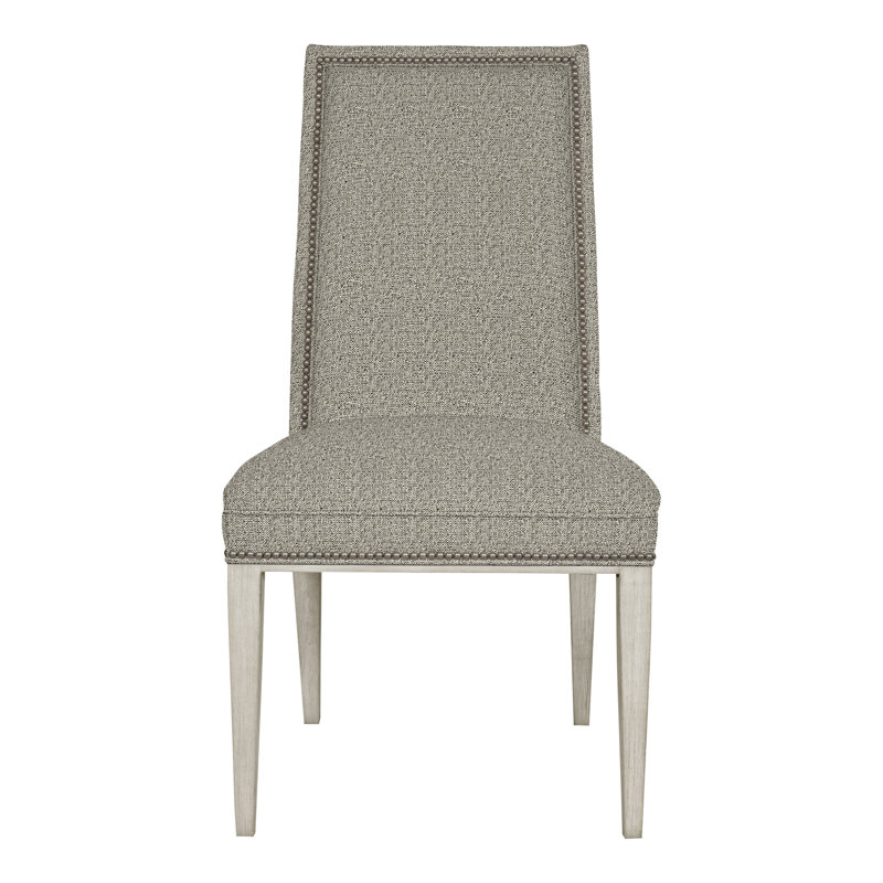 Chaise d'appoint à dossier simple Michael Weiss Hanover, Oui, Graphite Tuck, Wrenn