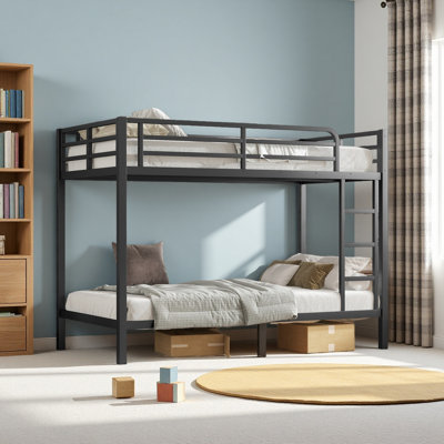 Metal Twin XL Over Twin XL Bunk Bed For Teens And Adults,Space-Saving/Noise Reduced/No Box Spring Needed