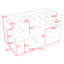 Lit mezzanine simple en bois avec tiroirs-838367855