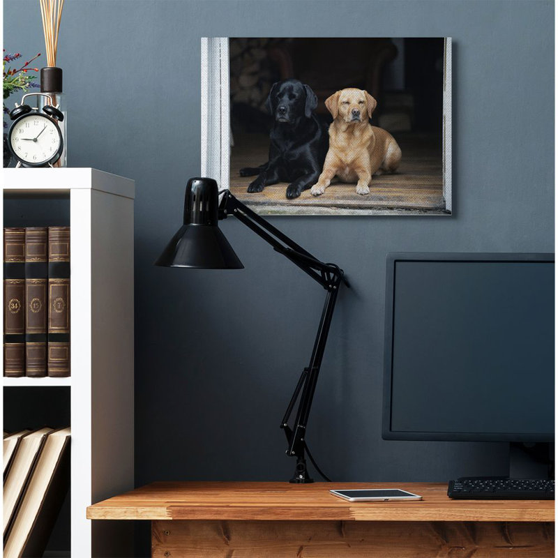 «Best Friends Dog Pet Animal Home Cabin Photo», impression sur toile, H 16 po x l 20 po x P 1,5 po, Toile tendue