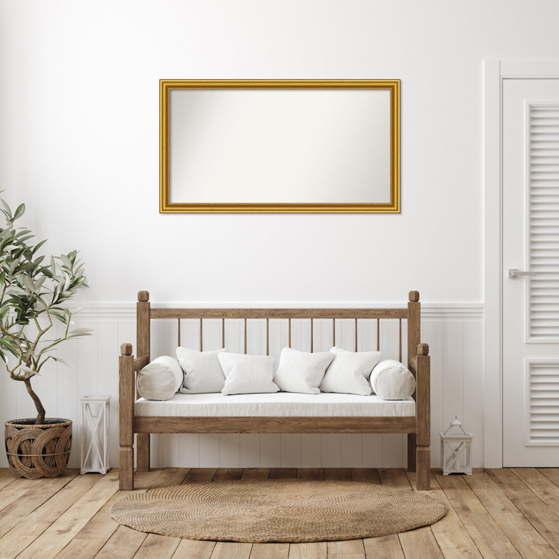 Townhouse Gold Non-Beveled Bathroom Wall Mirror, 27,75 po x 49,75 po