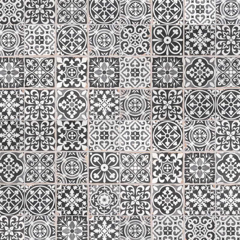 Carreau de céramique à motifs pour mur et plancher de 13 po x 13 po Faenza