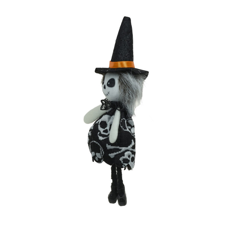 Squelette noir suspendu (paquet de 8)