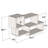 Modern Wall Shelf, White & Walnut Finish, 35.7 x 20.1 x 7.9 inches | 100% Melamine Coated Particle Board, Thickness: 0.7 inches | Stylish & Functional Storage Solution for Home & Office, Easy Wall Mounting-1479707315