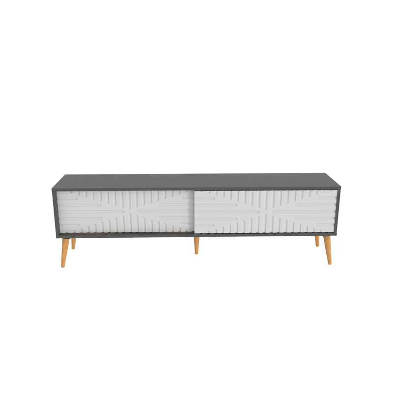Willington TV Stand for TVs up to 65", Anthracite/White
