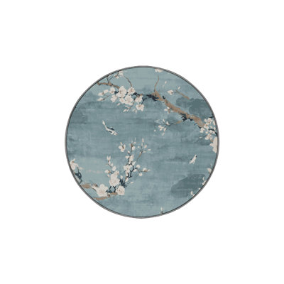 Machine Washable Gray Area Rug