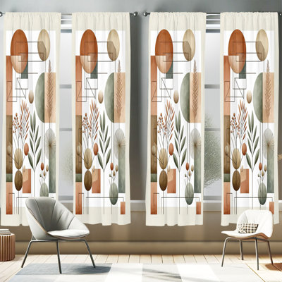 Markeice Semi Sheer Curtain