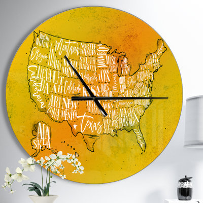 Horloge murale Swigart Farmhouse Designart États-Unis